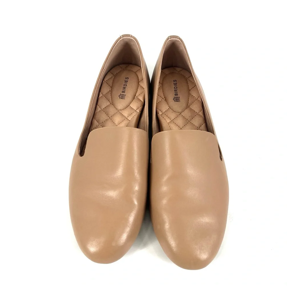 Birdies The Starling Tan Leather Slip On Loafer Flats Womens 8 - Picture 2 of 8